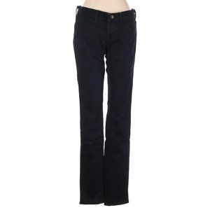 J Brand Jeans Black Blue Straight Leg Cut Low Rise Waist Sz 26 #479